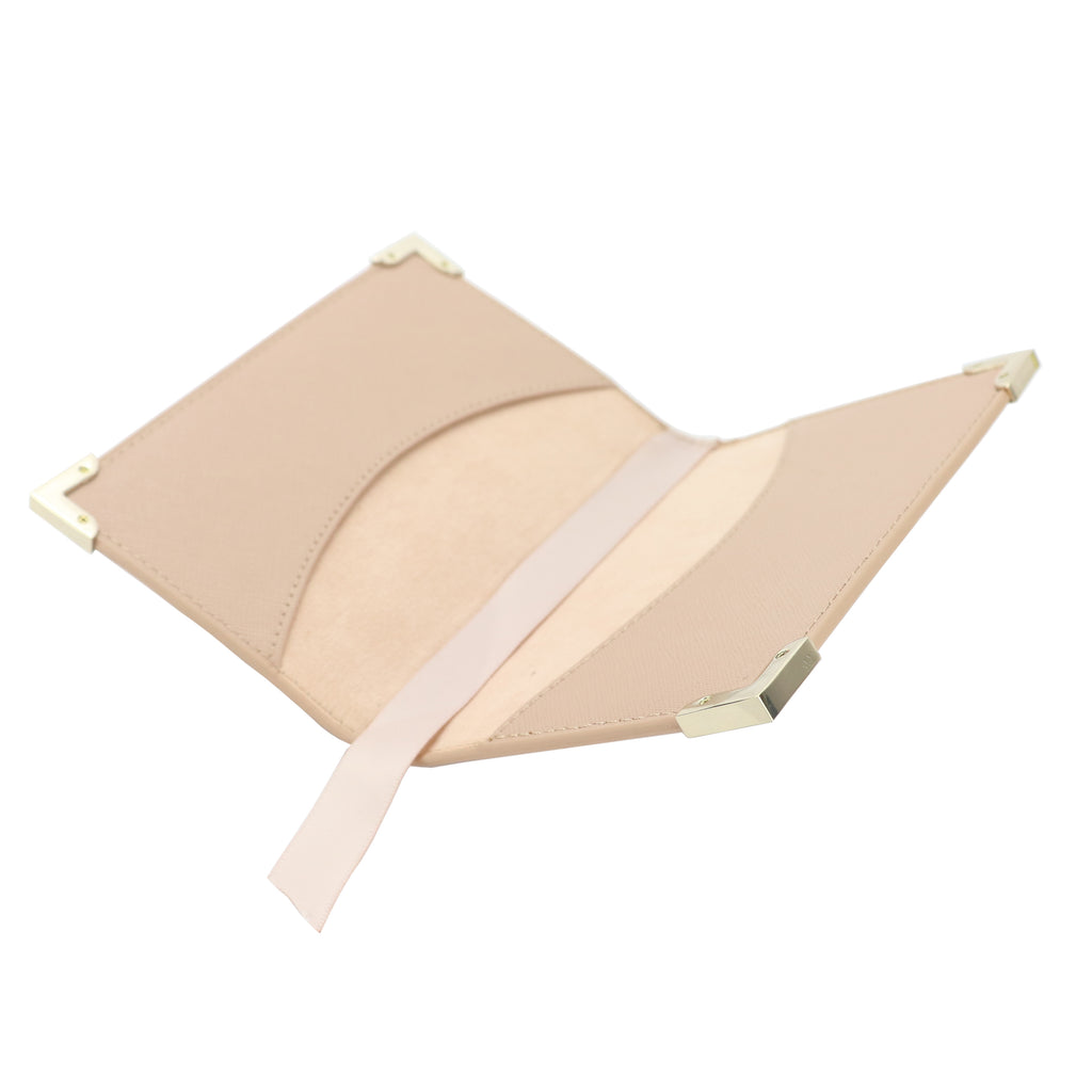 Metal-feet Leather Passport Cover