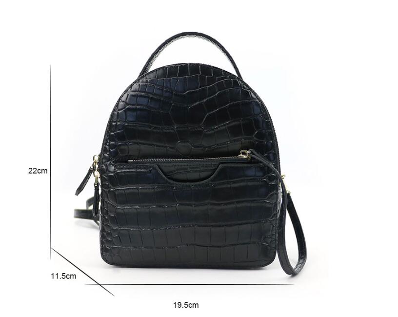 BP001 Croc-embossed Backpack