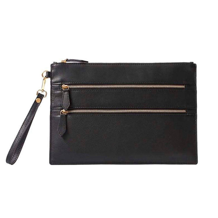 Leather Wristlet Clutch