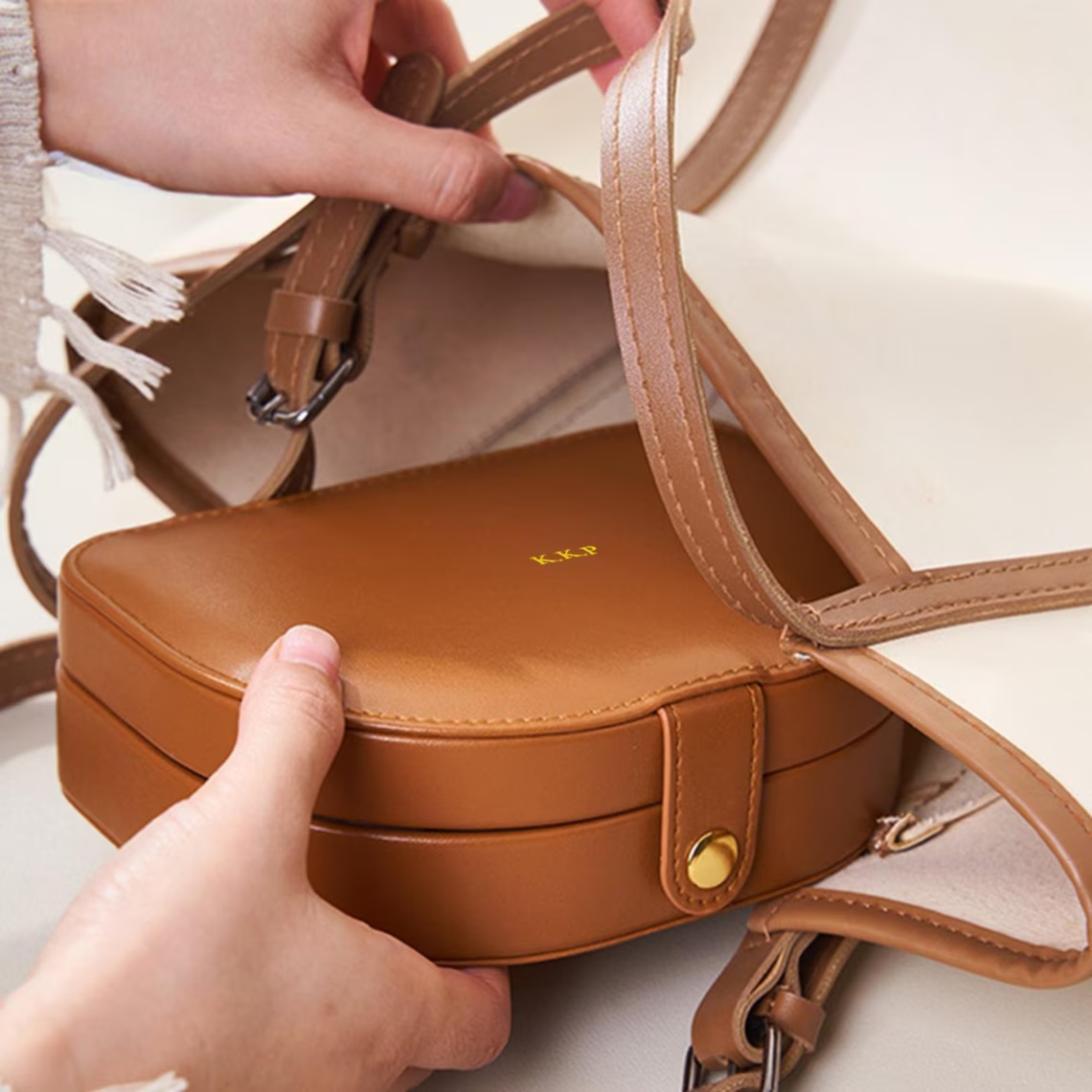 Personalized Leather Jewelry Box