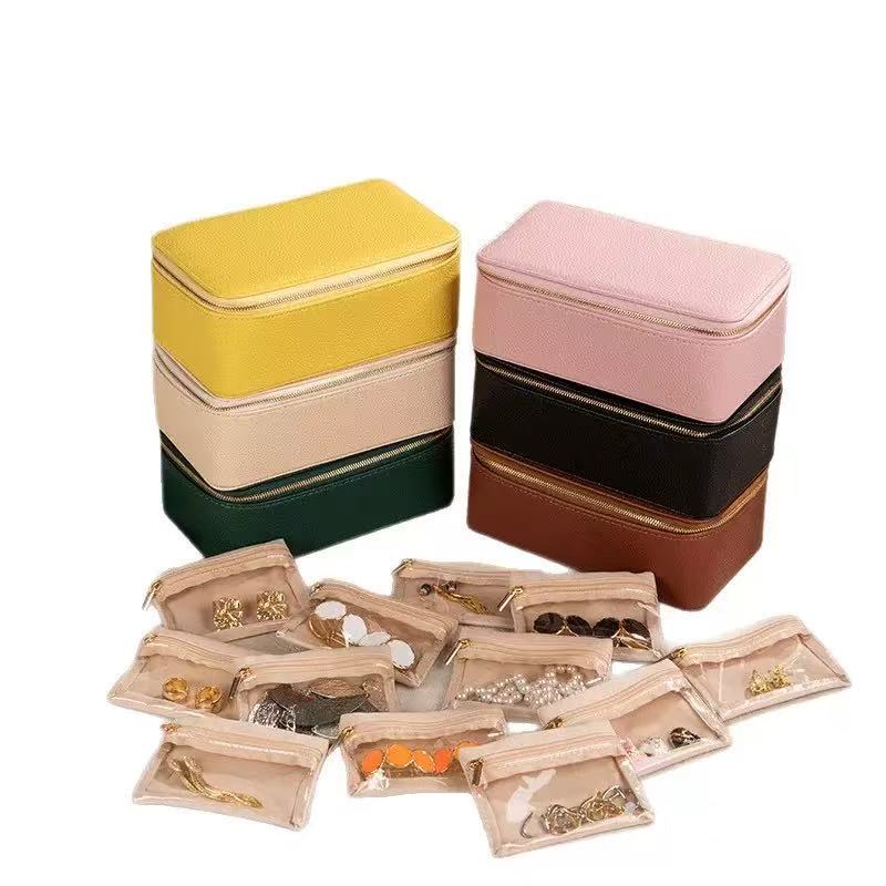 JB012 Jewelry Organizer with 12 Velvet Pouches