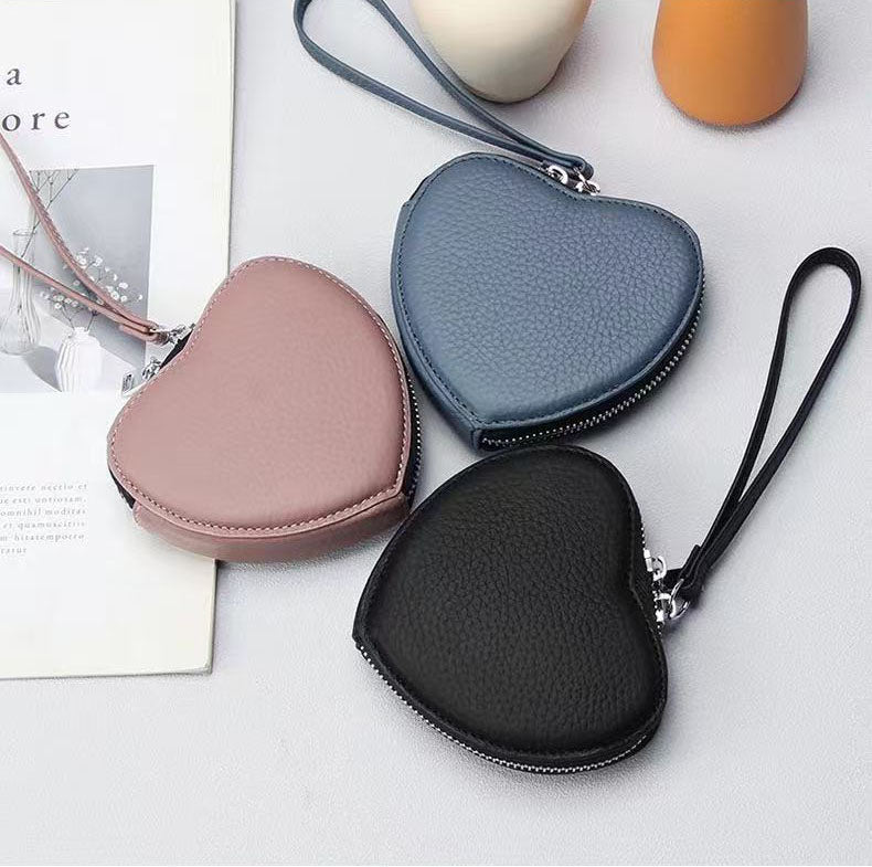 Heart Shaped Wristlet Coin Purse