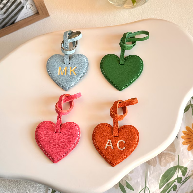 BC001 Heart Shaped Bag Charm