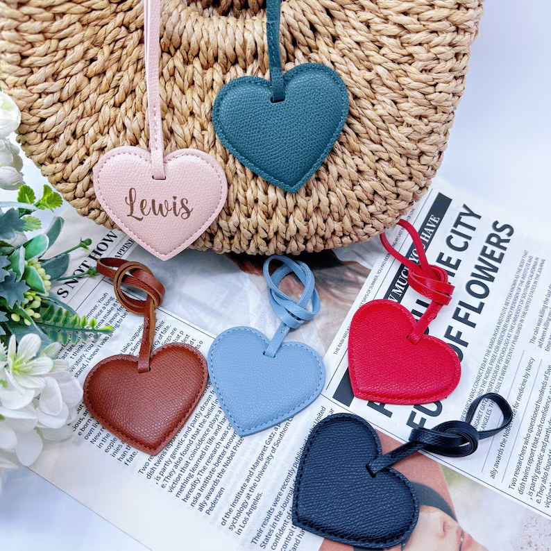 BC001 Heart Shaped Bag Charm