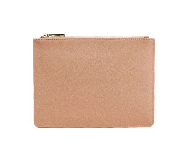 PB003 Saffiano Leather Pouch