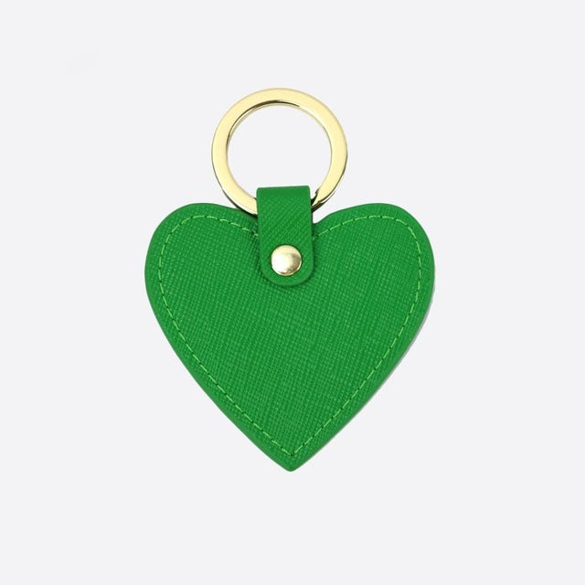 Leather Heart Keyring