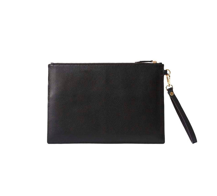 Leather Wristlet Clutch