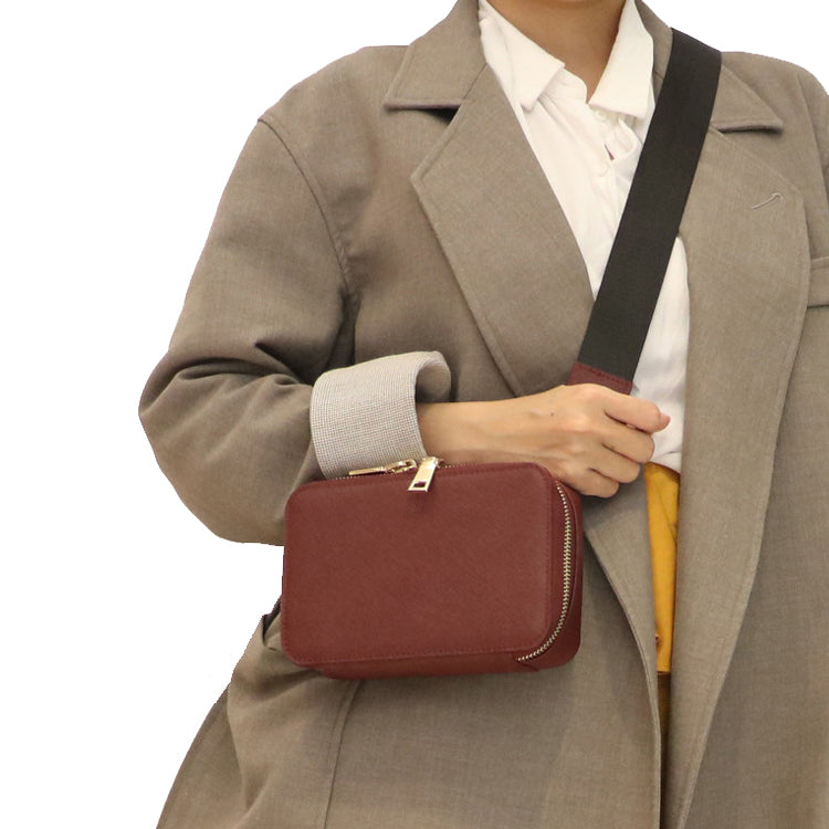 Saffiano Leather Crossbody Bag