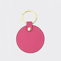 Leather Circle Keyring