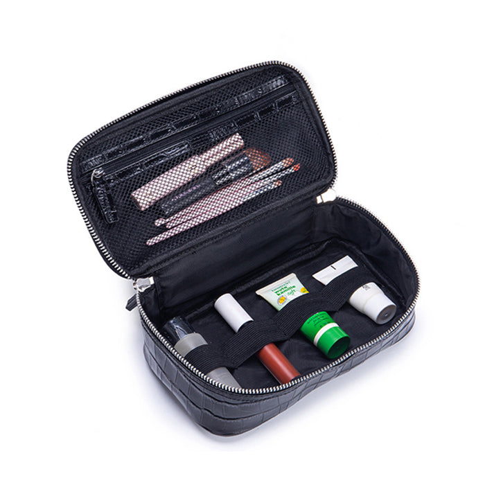 MB017 Croc-embossed Travel Cosmetic Bag