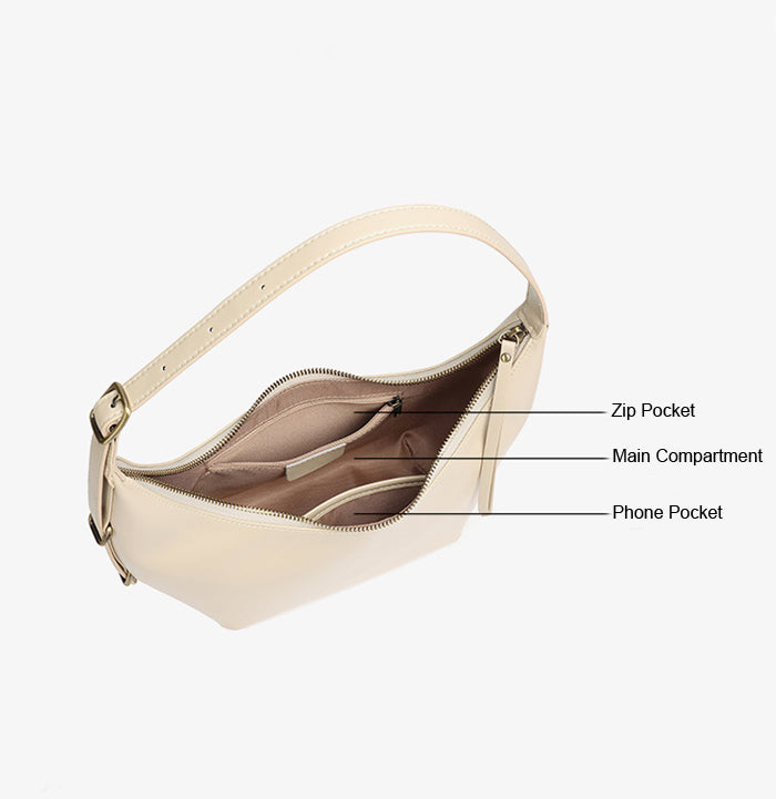 HB028 Leather Hobo Bag