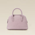 HB015  Croc-Embossed Leather Satchel