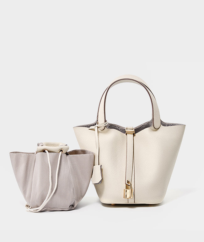 HB012 Leather Bucket Bag