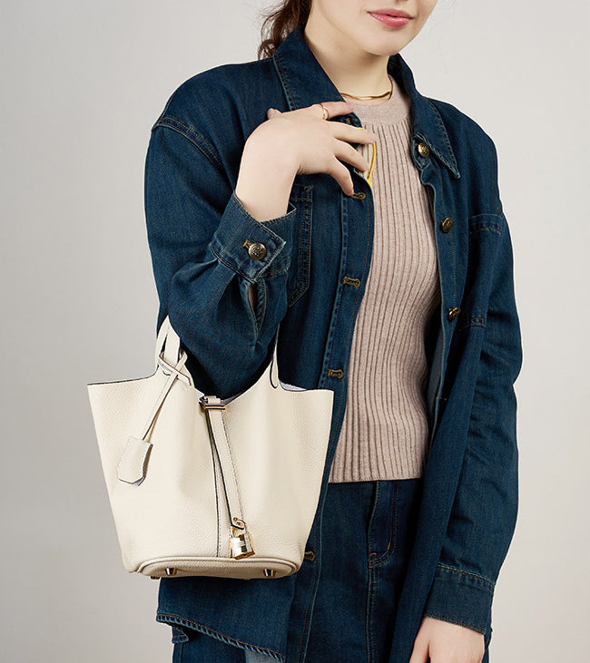 HB012 Leather Bucket Bag
