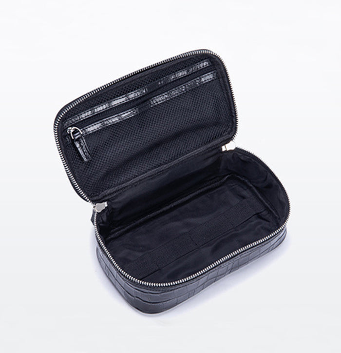 MB017 Croc-embossed Travel Cosmetic Bag