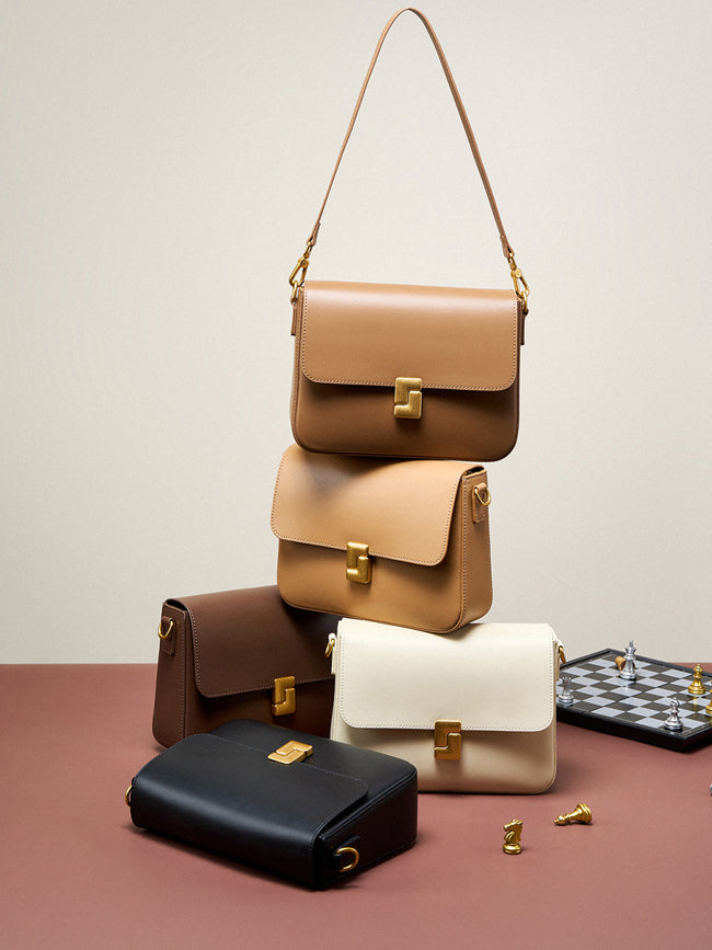 SB015 Leather Box Bag