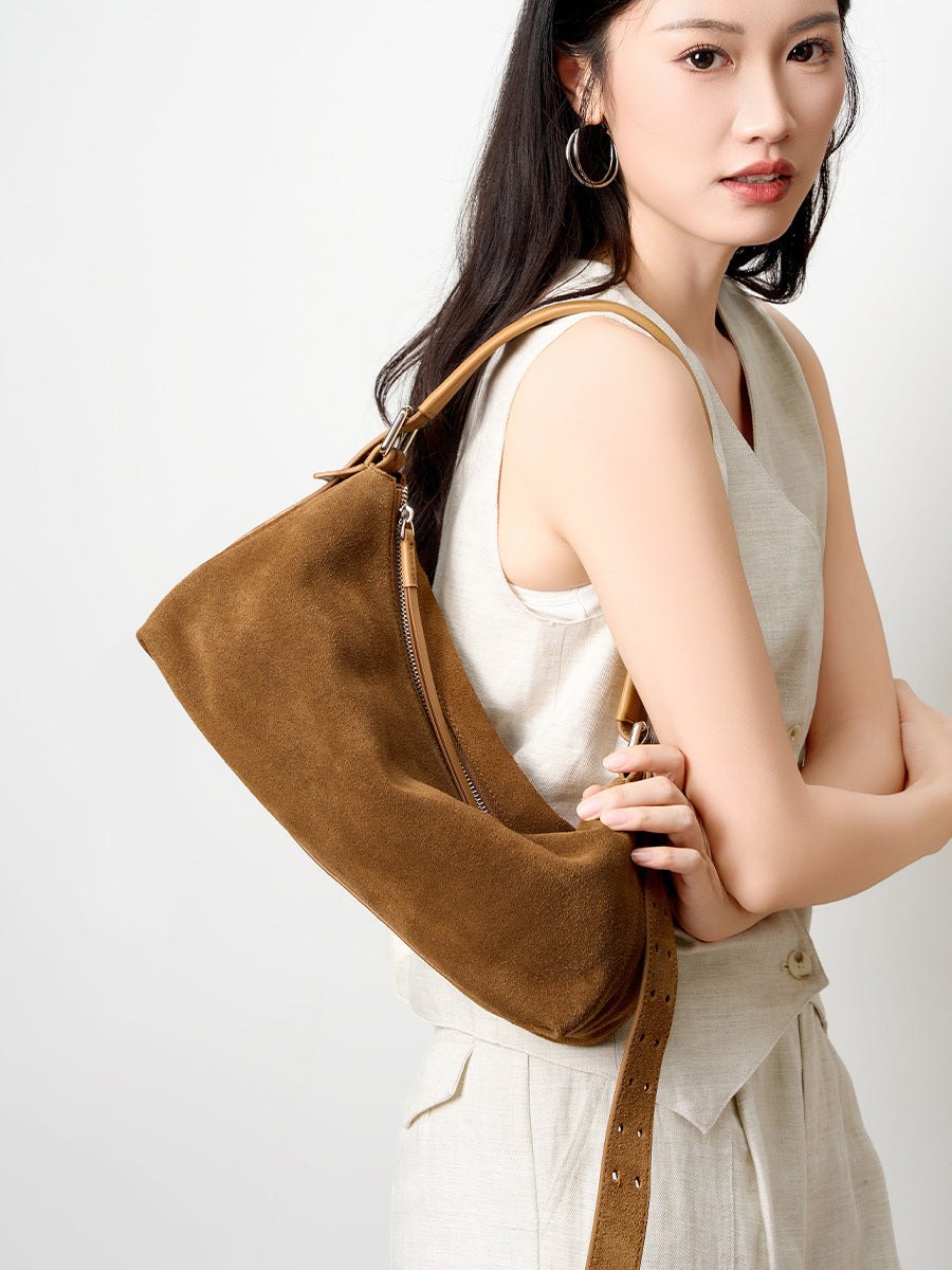 HB008 Suede Shoulder Bag