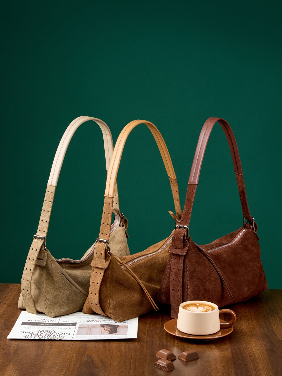 HB008 Suede Shoulder Bag