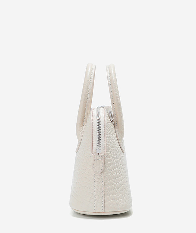 HB015 Croc-Embossed Leather Handbag