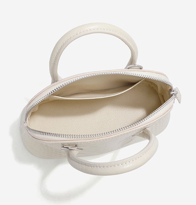HB015 Croc-Embossed Leather Handbag