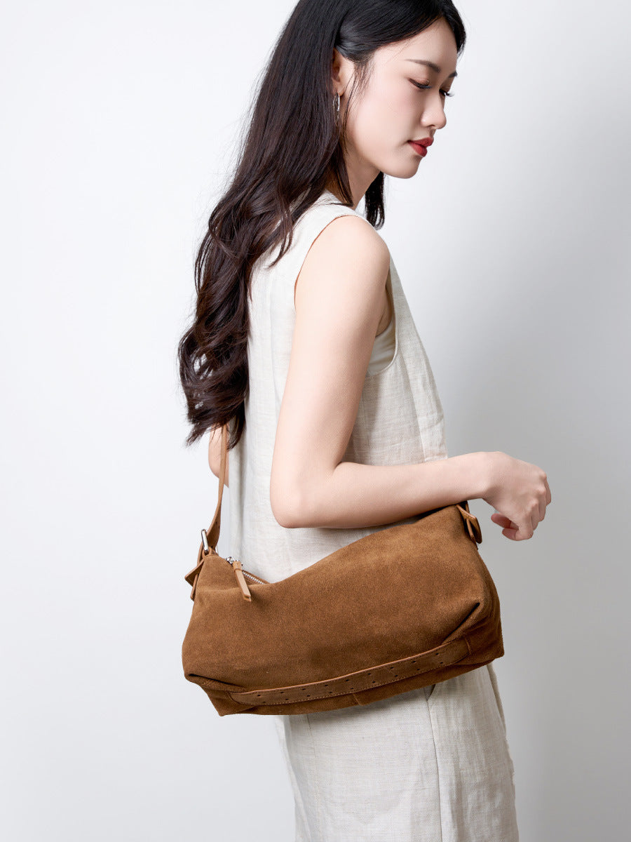 HB008 Suede Shoulder Bag