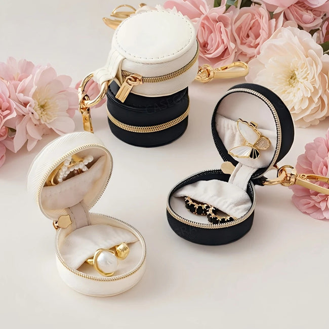 JB021 Mini Circle Jewelry Case