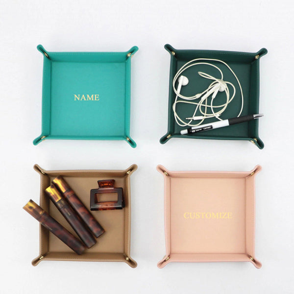 TP003 Leather Valet Tray