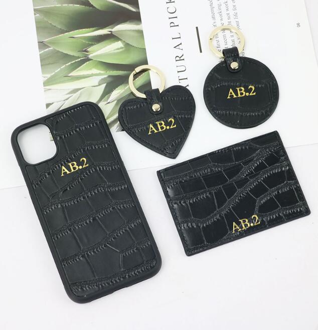 Crocodile Leather Card Case