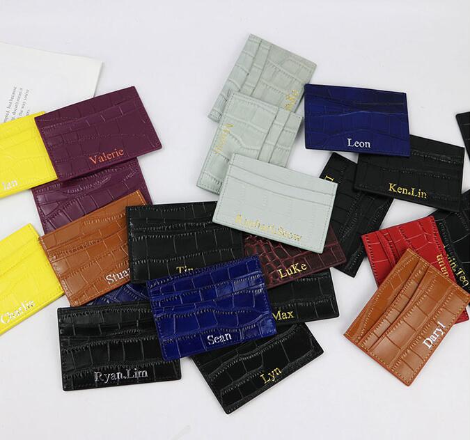 Crocodile Leather Card Case