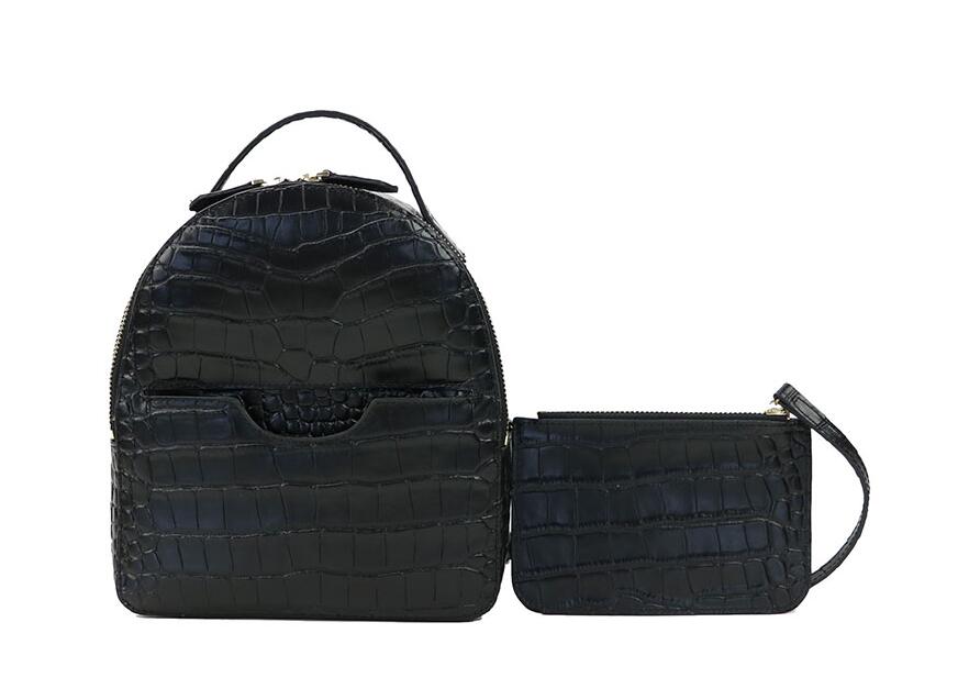 BP001 Croc-embossed Backpack