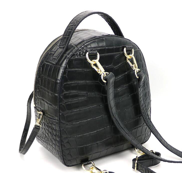 BP001 Croc-embossed Backpack