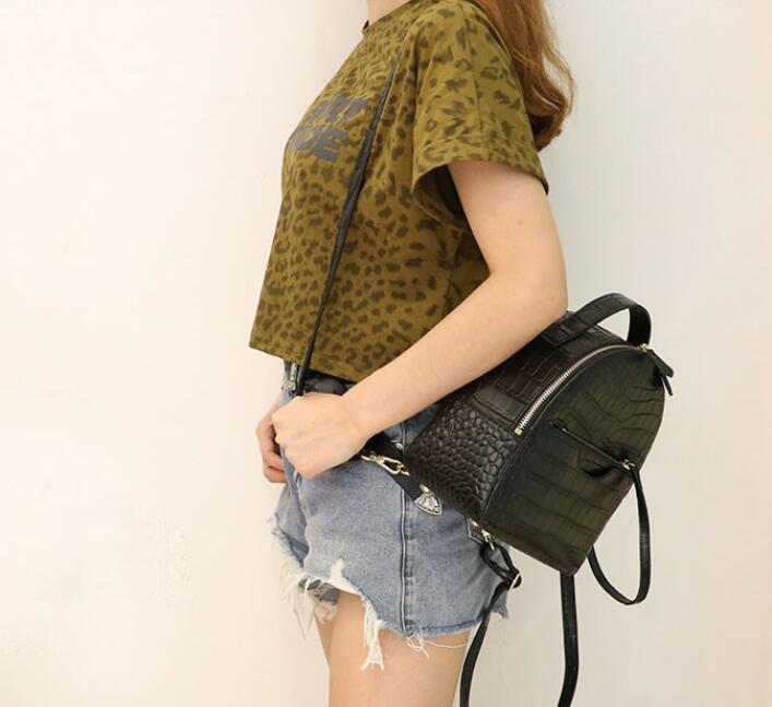 BP001 Croc-embossed Backpack