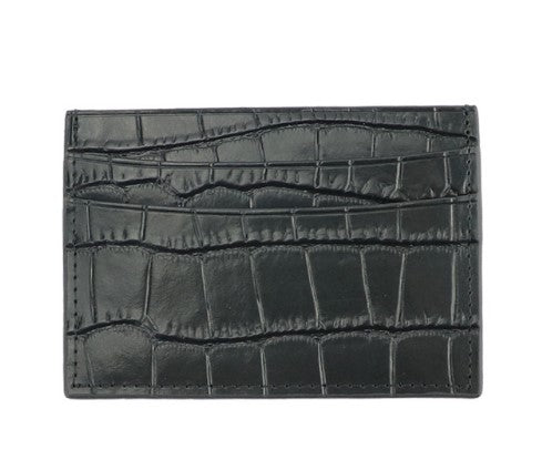 Crocodile Leather Card Case