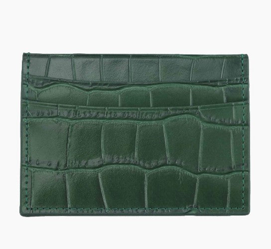 Crocodile Leather Card Case
